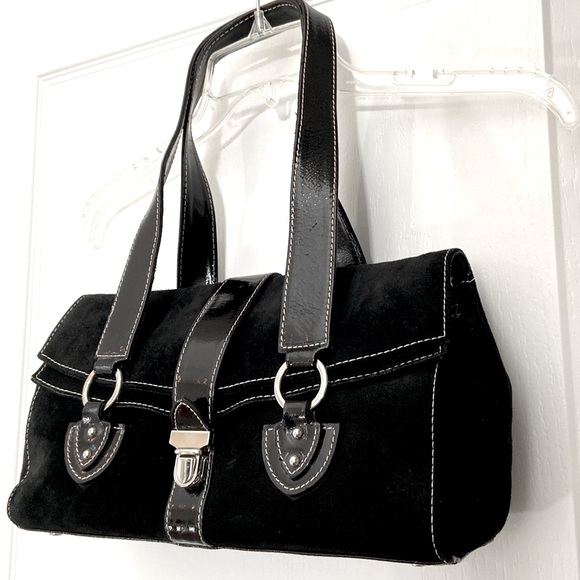 Helen Welsh Suede Patent Leather Flap - Picture 4 of 16